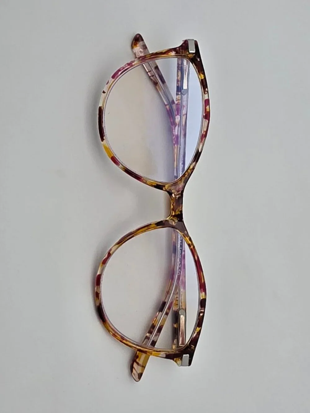 Prive Revaux Dynamic Duo Magenta Tortoise Frame +2.50 Cat Eye Reading Glasses